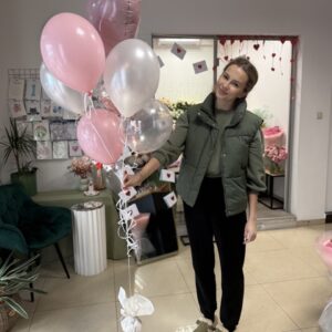 balonowy zestaw z balonem sercem Poznań